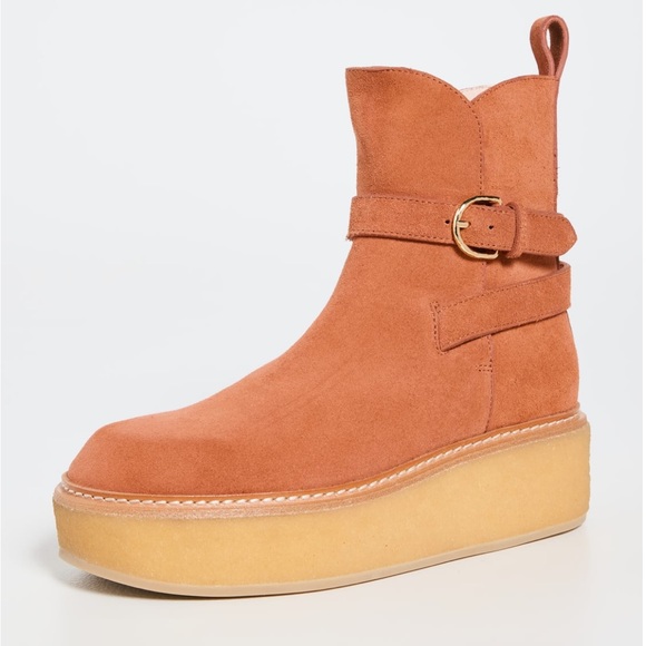Ulla Johnson’s Lennox Suede Buckle Boots